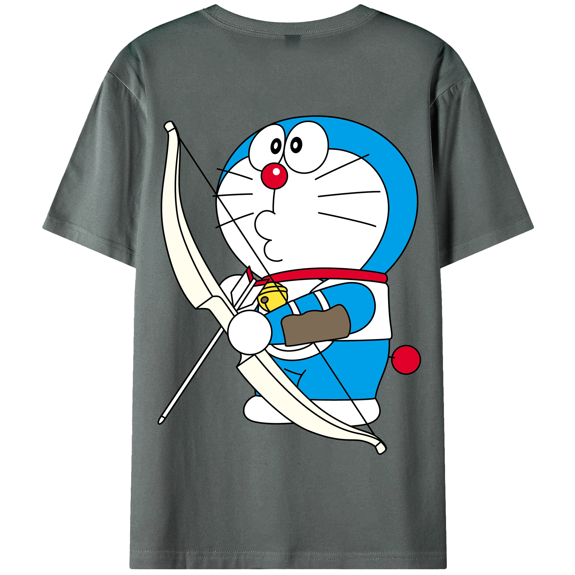 （画像用） ドラえもん Doraemon 綿100％半袖Tシャツ（背面プリント）